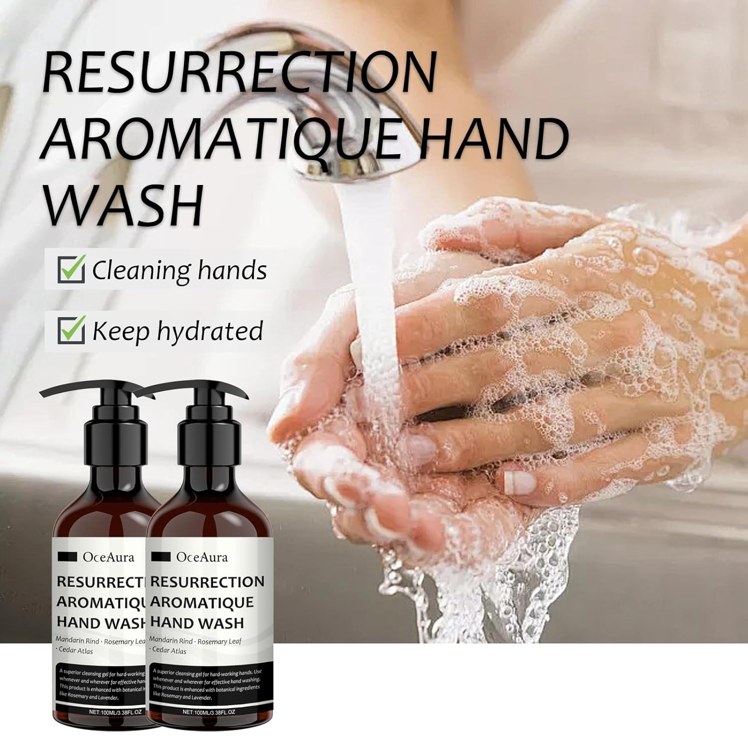 Perfume Fragrance Soap - Désinfectant aromatique pour les mains, 100ML,