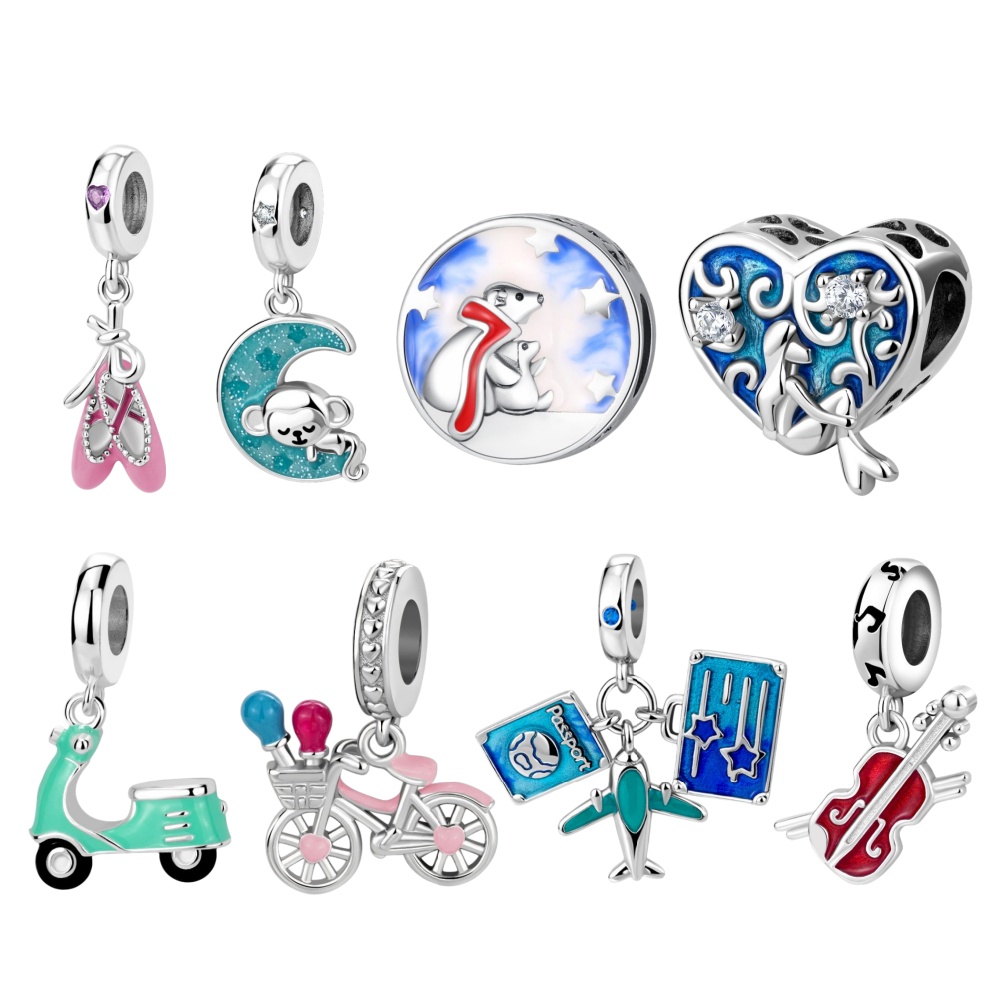 Perfume Fine Fragrance - Nouvelles perles de charme en argent