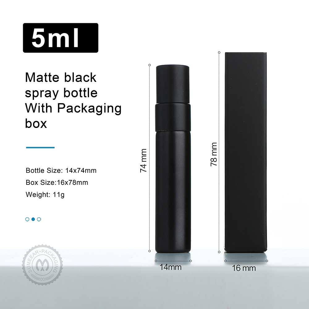 Bouteille de parfum noire mate - Perfume Fragrance Difference avis et prix